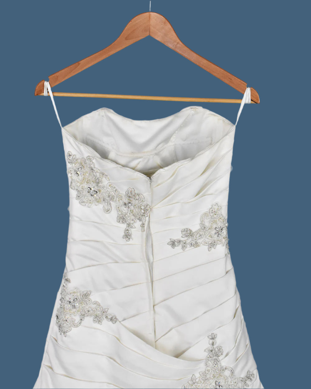 Phil Collins Ivory Strapless Wedding Dress Size 10