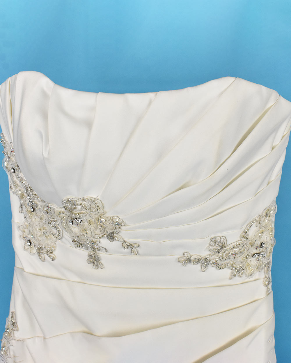 Phil Collins Ivory Strapless Wedding Dress Size 10