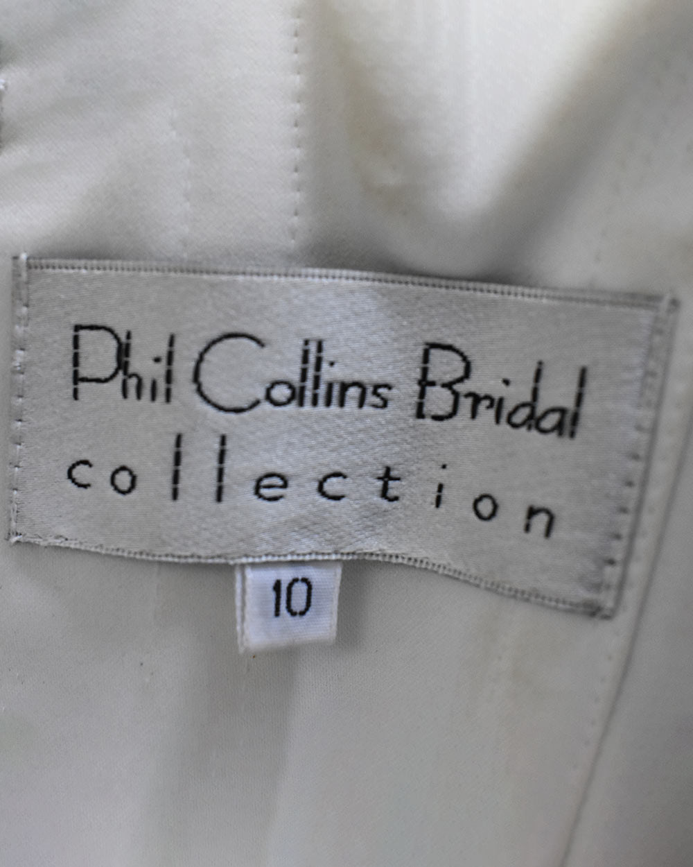 Phil Collins Ivory Strapless Wedding Dress Size 10