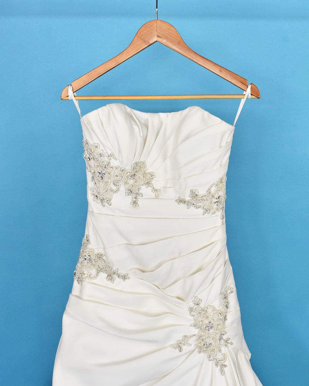 Phil Collins Ivory Strapless Wedding Dress Size 10