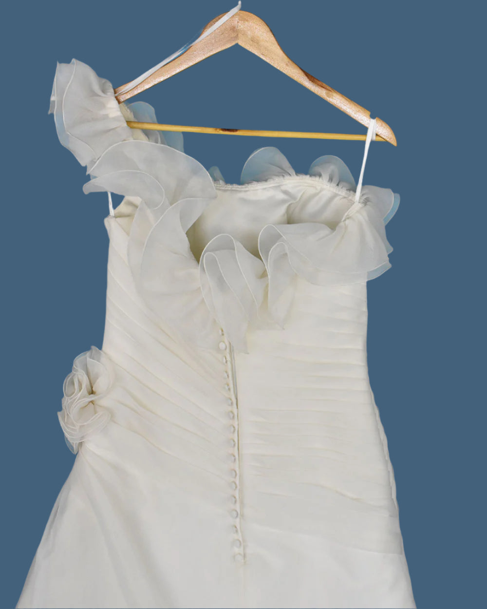 Madeline Gardener Ivory One Shoulder Wedding Dress Size 16