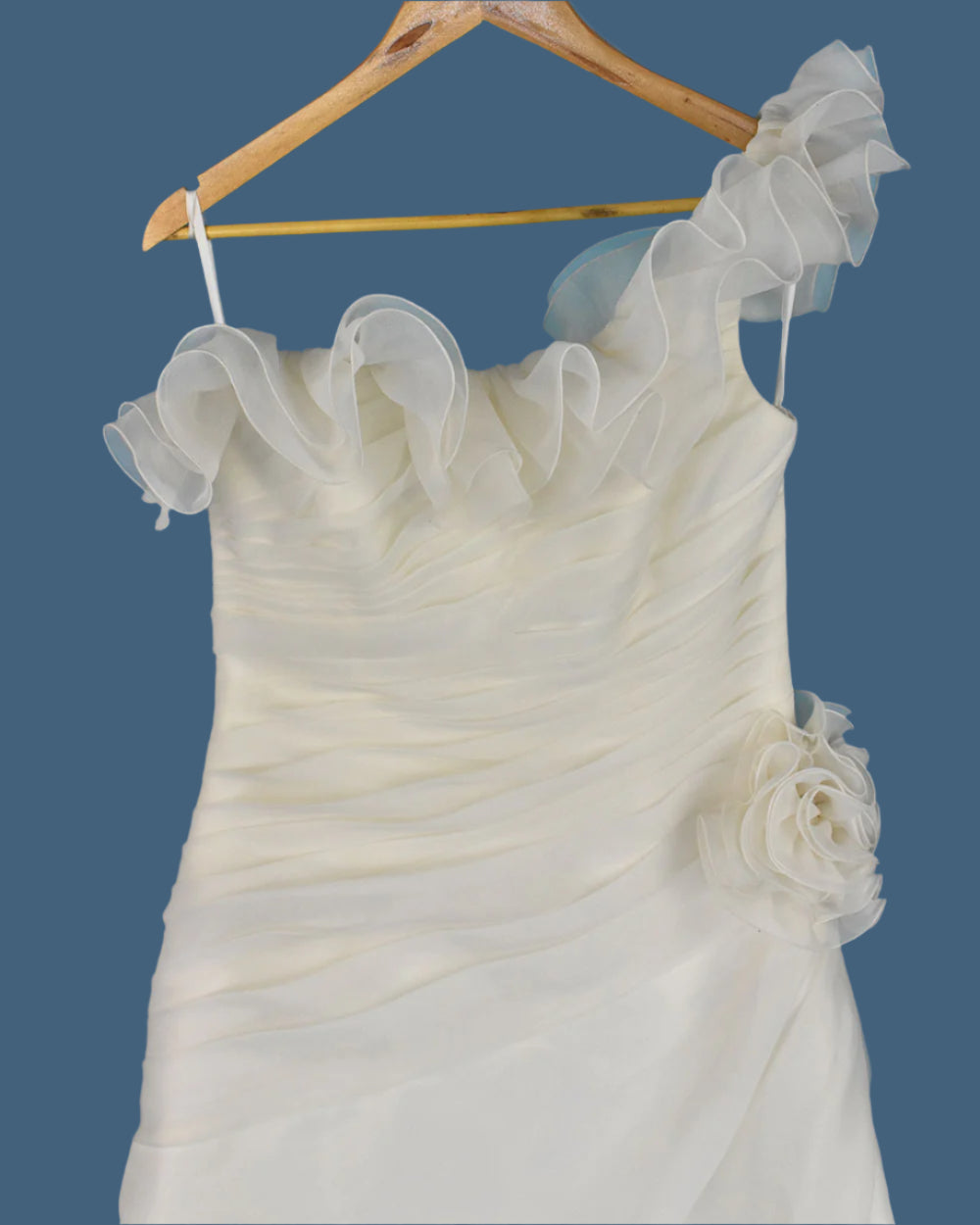 Madeline Gardener Ivory One Shoulder Wedding Dress Size 16