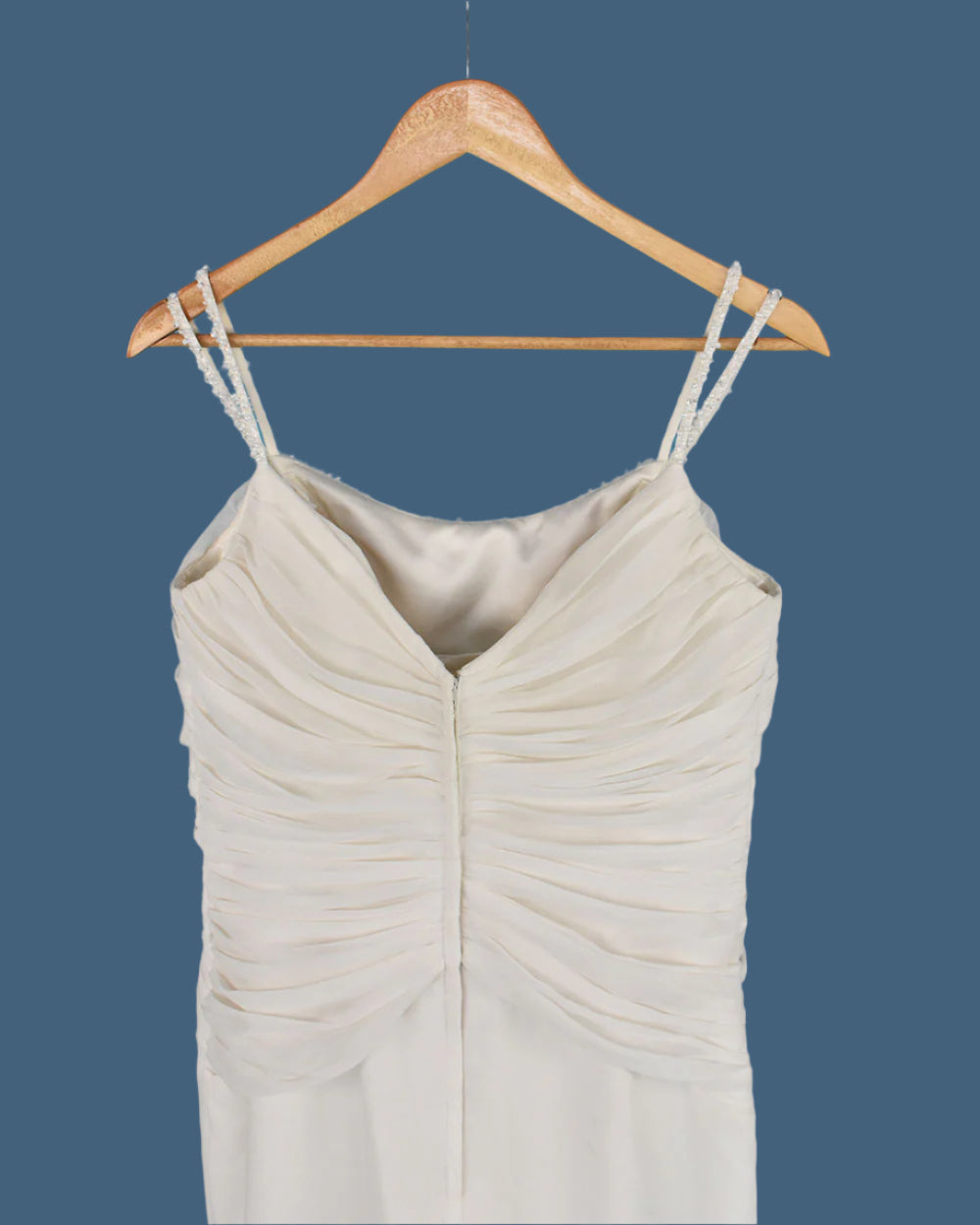 Amanda Wyatt Ivory Beaded Strap Wedding Dress Size 14