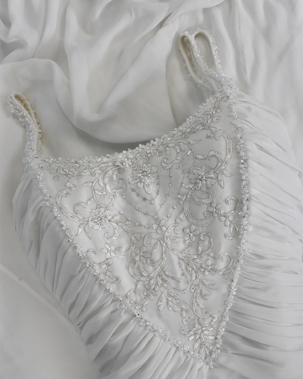 Amanda Wyatt Ivory Beaded Strap Wedding Dress Size 14