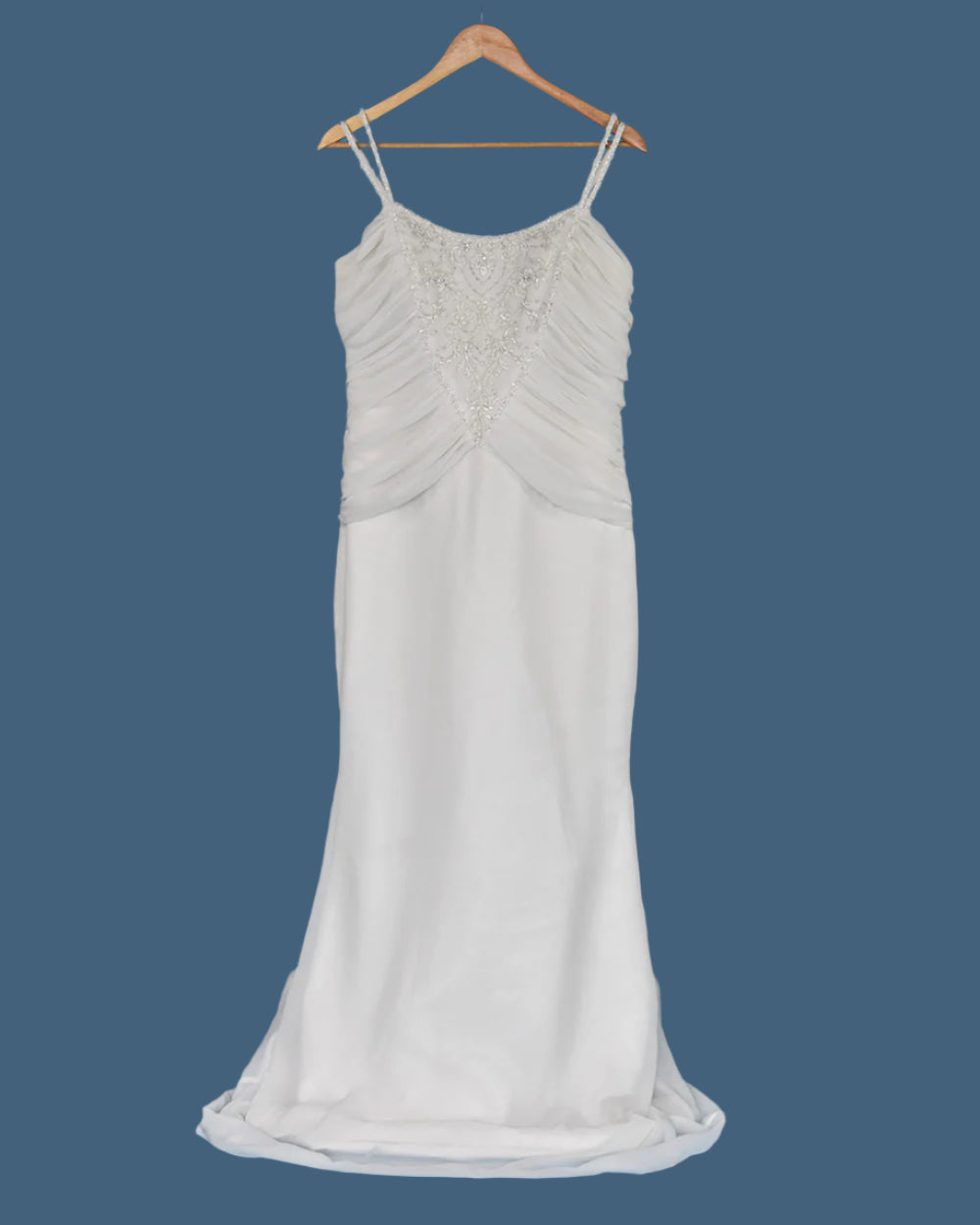 Amanda Wyatt Ivory Beaded Strap Wedding Dress Size 14