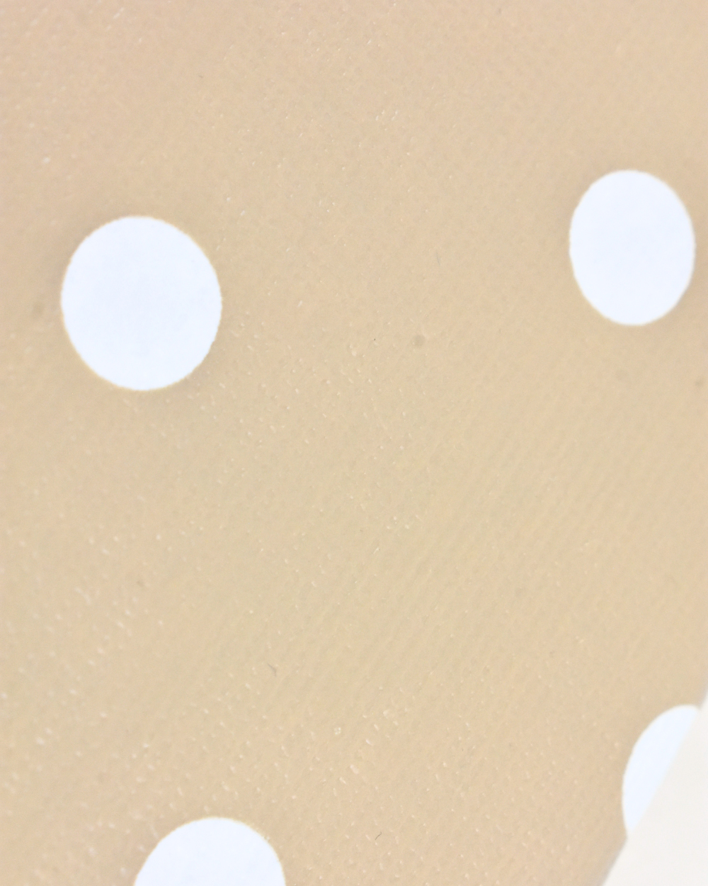 Wipe Clean Tablecloth Polka Dot Light Brown White 132 x 178cm