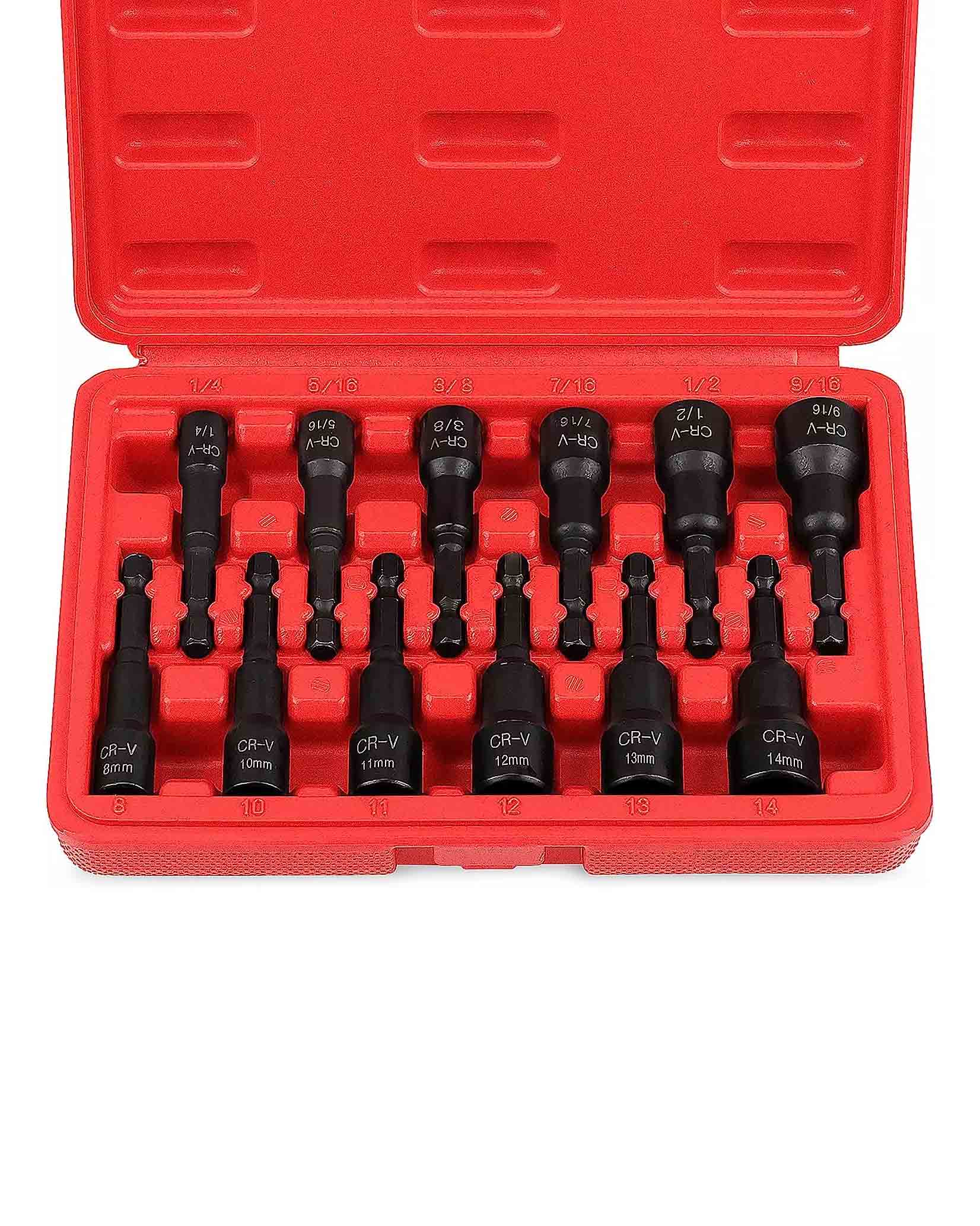 SEDY 12-Piece Magnetic Nut Driver Set 1/4" Quick Change
