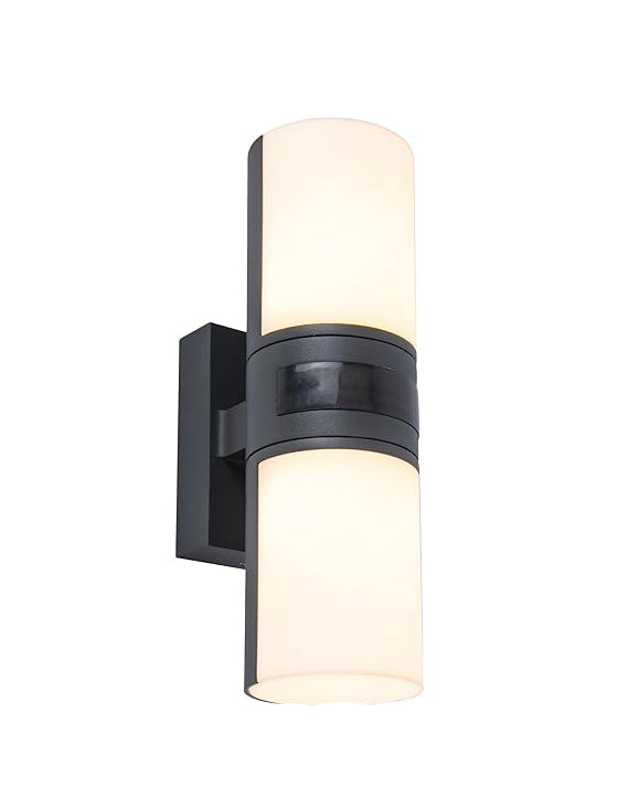 Lutec Cyra LED Outdoor Wall Light with Motion Sensor