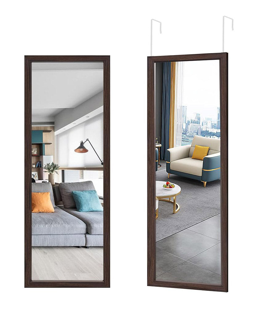 Poshions Full Length Door Wall Mirror Black 130x45cm