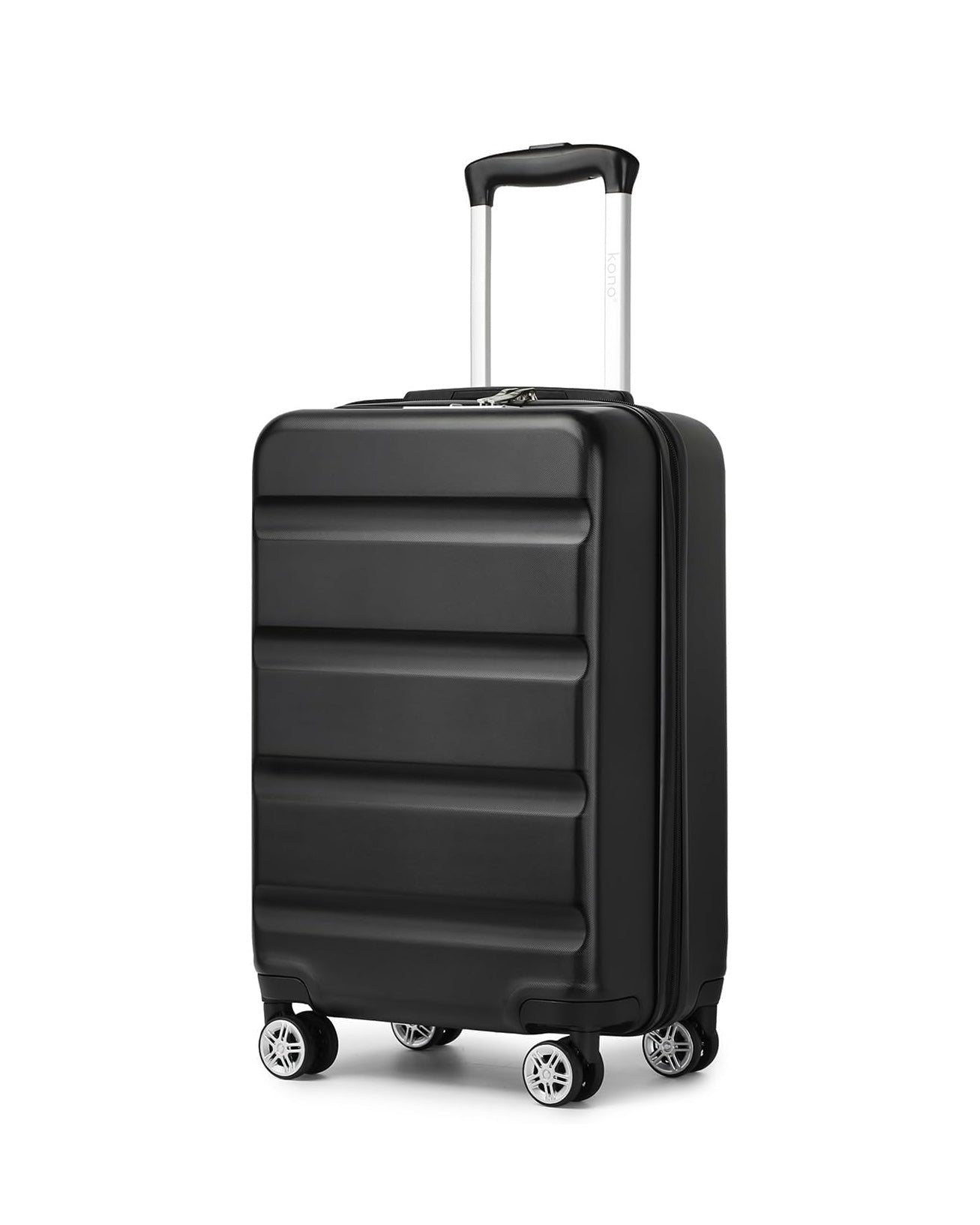 Kono 20 Inch Cabin Suitcase Lightweight Hard Shell Black