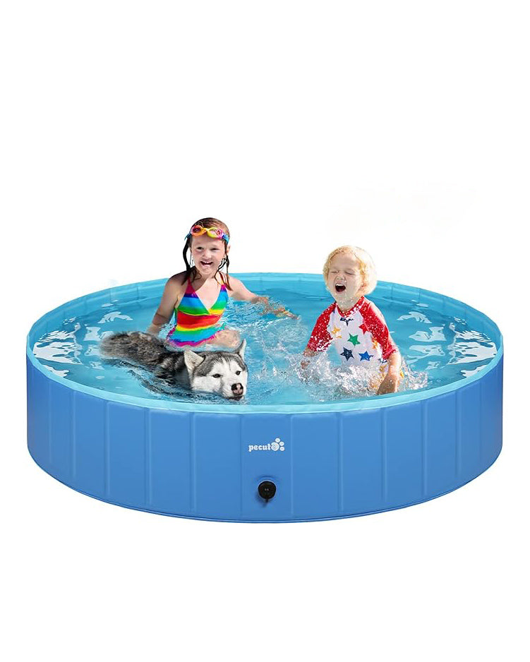Paddling Pool for Pets and kids Foldable 120x 30cm