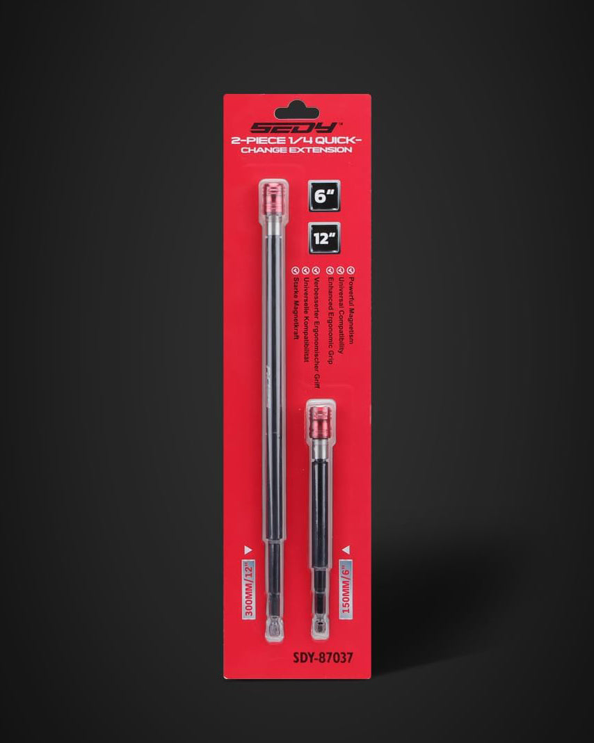 Extra Long Magnetic Screwdriver Bit Holders 2-Piece 6"12"