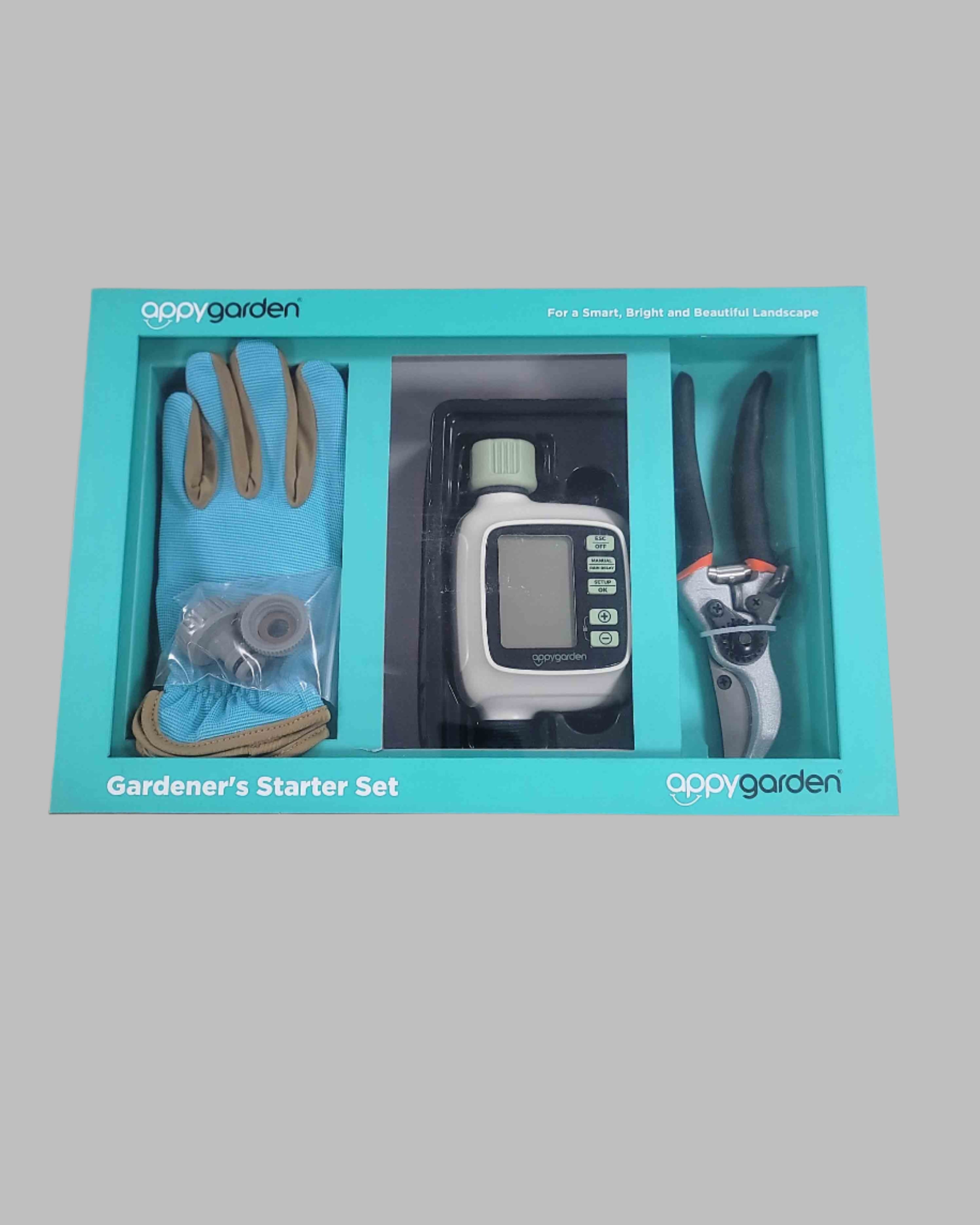 Appygarden Edge 1 Plus Hose Tap Timer Secateurs Garden Gloves