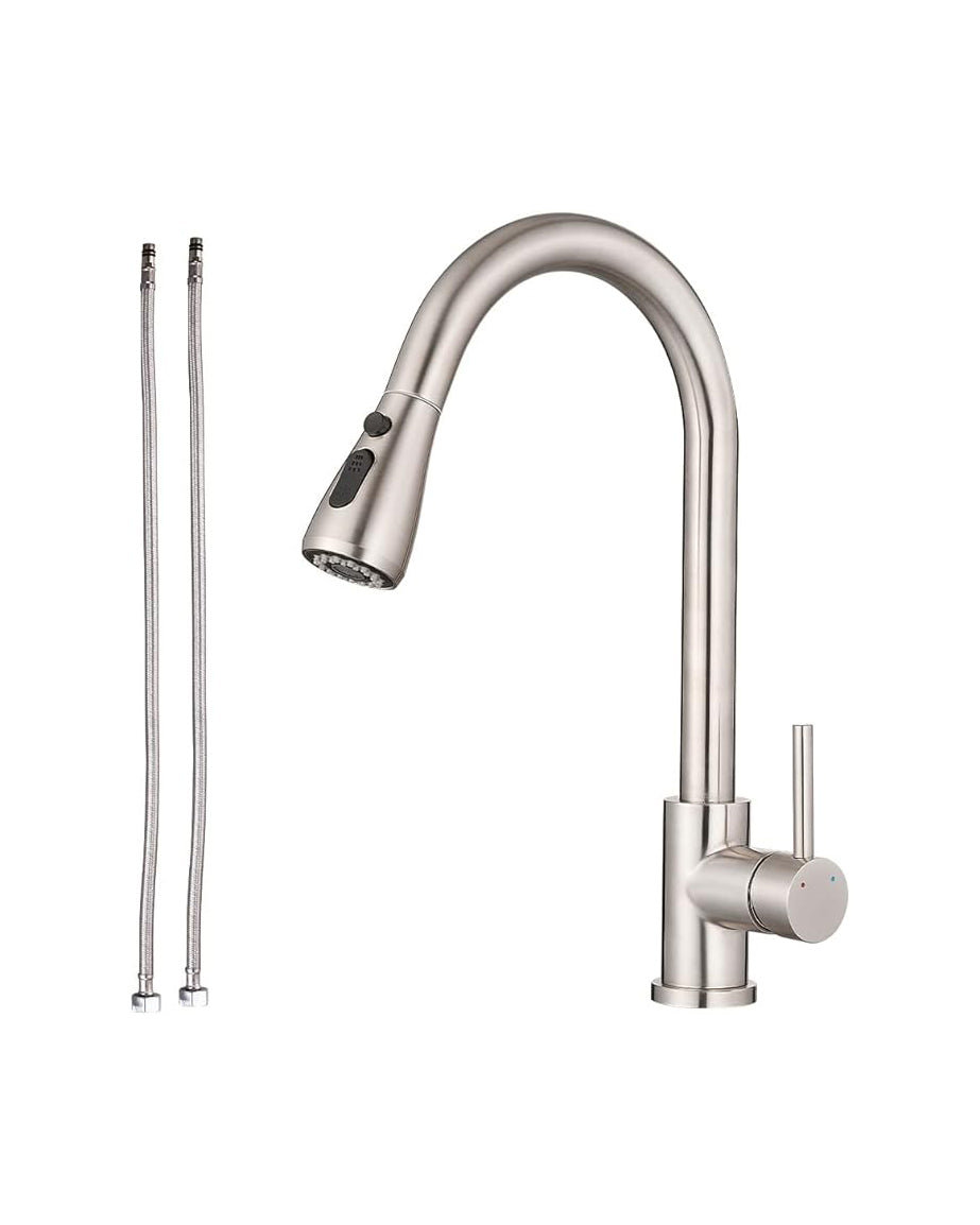 Kitchen Sink Mixer Tap Pull Down 3 Function Sprayer