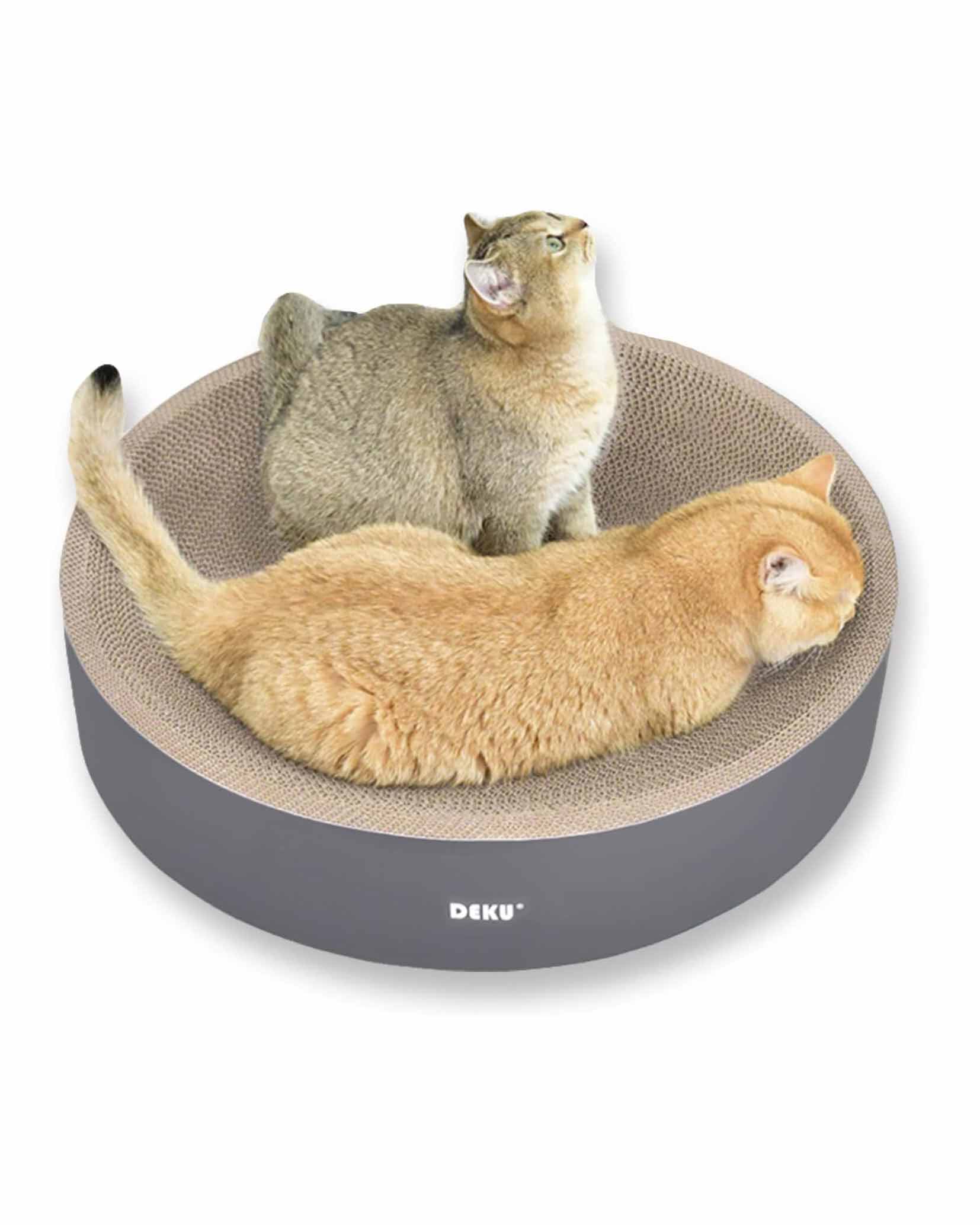 2 in 1 Cat Scratch Bed Round Corrugated Cardboard Refill 50cm