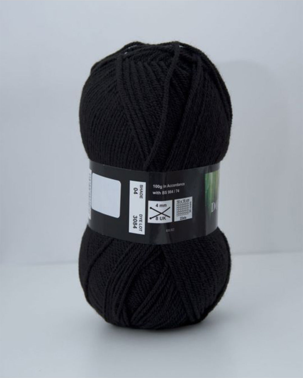 Single Ball Double Knit Wool Black