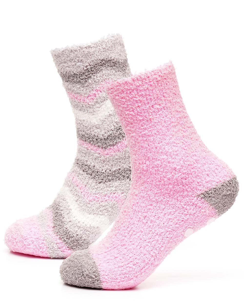 slipper socks fluffy socks warm socks pink grey 2 designs