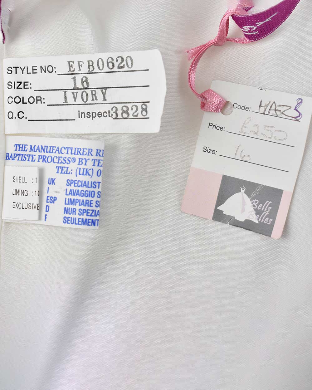 Emily Fox Ivory Fishtail Wedding Dress Size 16