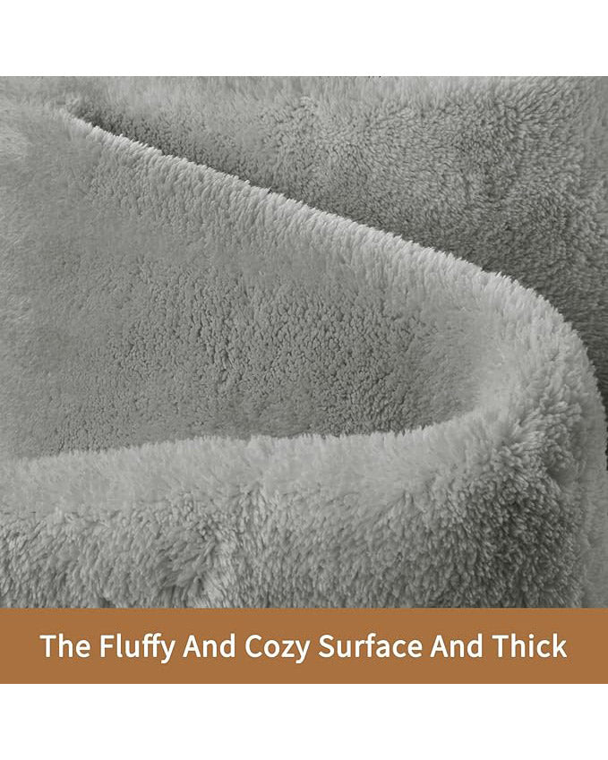 Large Carpet Rug 200 x 300cm Light Grey