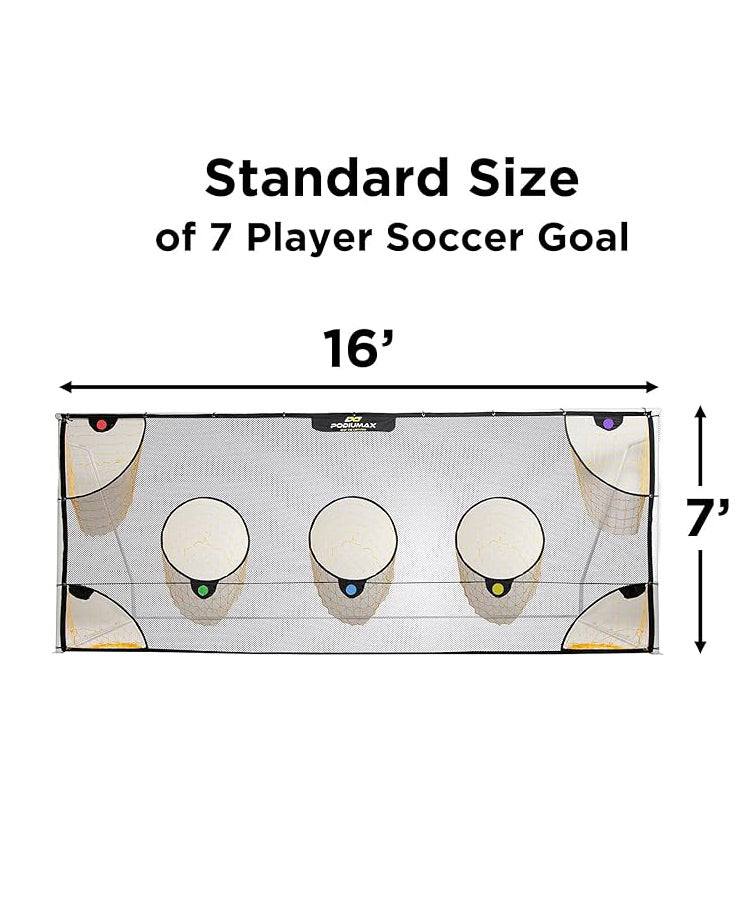 PodiuMax Pro Football Goal Target Net for Shooting