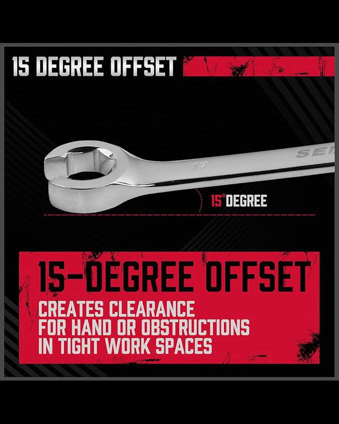 SEDY 4 Piece Set Metric Tubing Wrench with Case