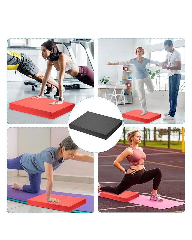 Knee Pad for Fitness Non-Slip TPE Foam Pad Cushion Black 2