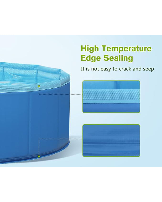 Paddling Pool for Pets and kids Foldable 120x 30cm