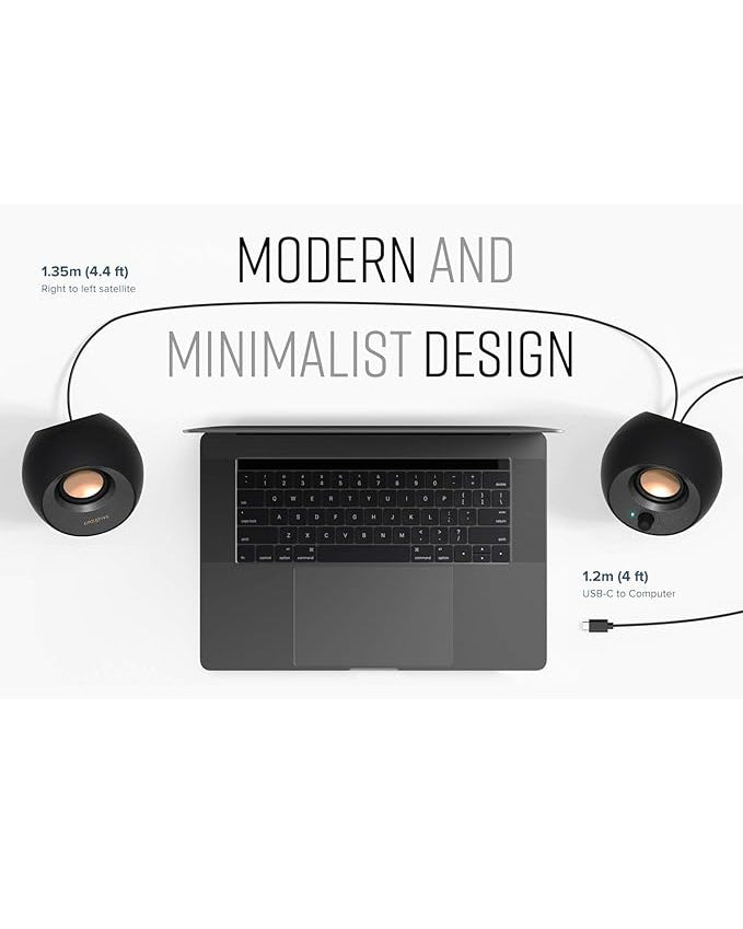 CREATIVE Pebble V3 Minimalistic 2.0 USB-C Desktop Speakers