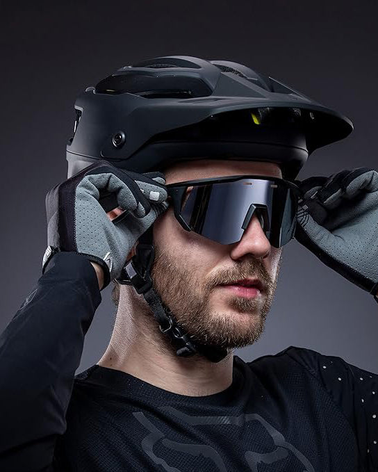 Borgen Cycling Sunglasses with Changeable Lenses Black