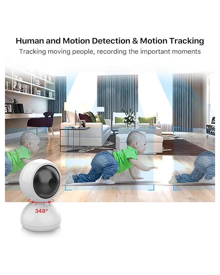 JUOVI 4MP Indoor Home Security Camera with 2.4/5 GHz WiFi