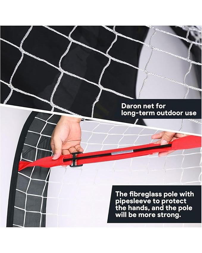 Portable Pop-Up Football Goal Set for Kids 80x120x80cm