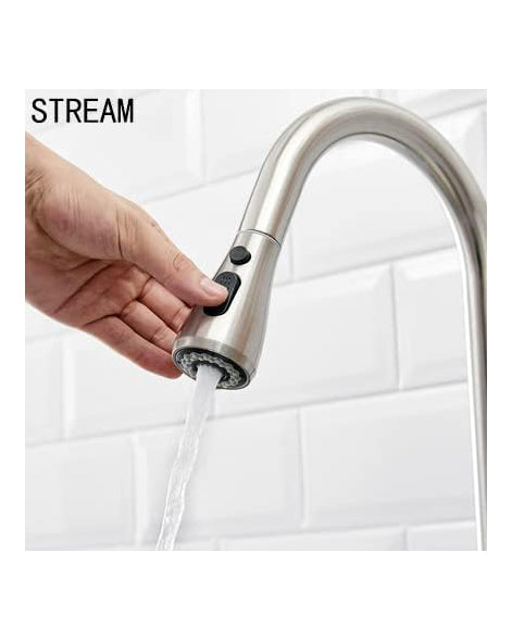 Kitchen Sink Mixer Tap Pull Down 3 Function Sprayer