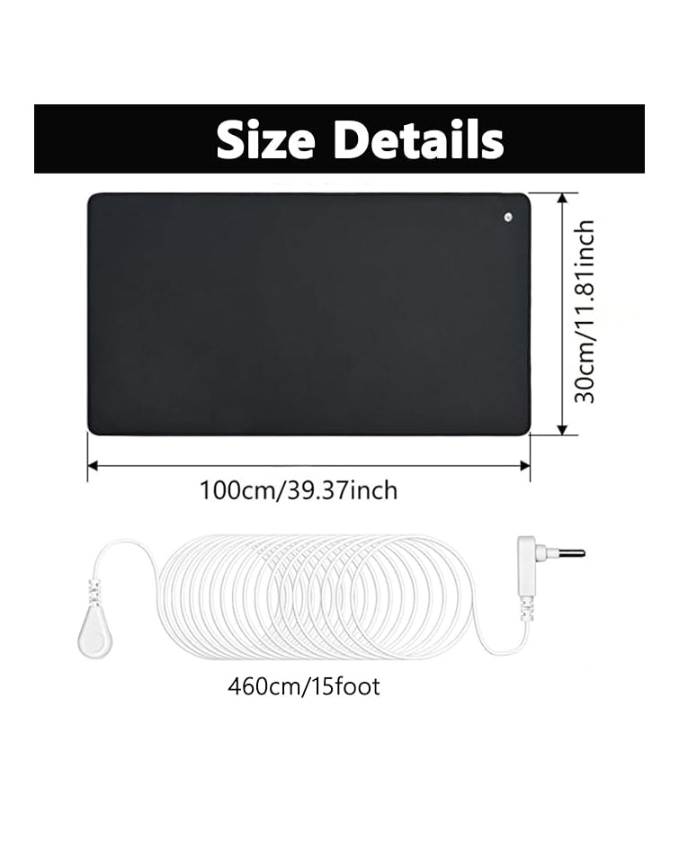Grounding Mat Earthing 30x100cm Black
