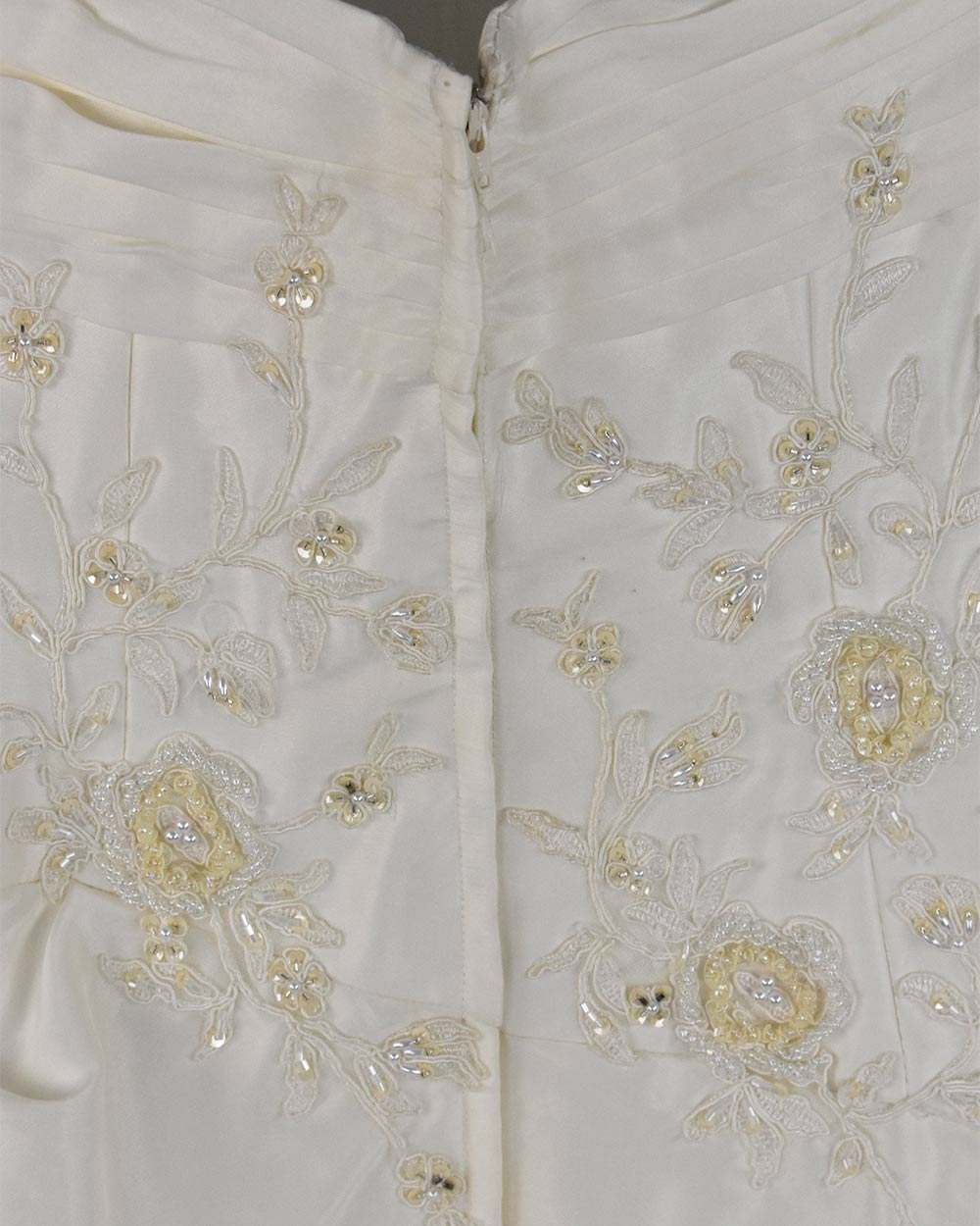 Orient Corp Ivory A Line Strapless Wedding Dress Size 12