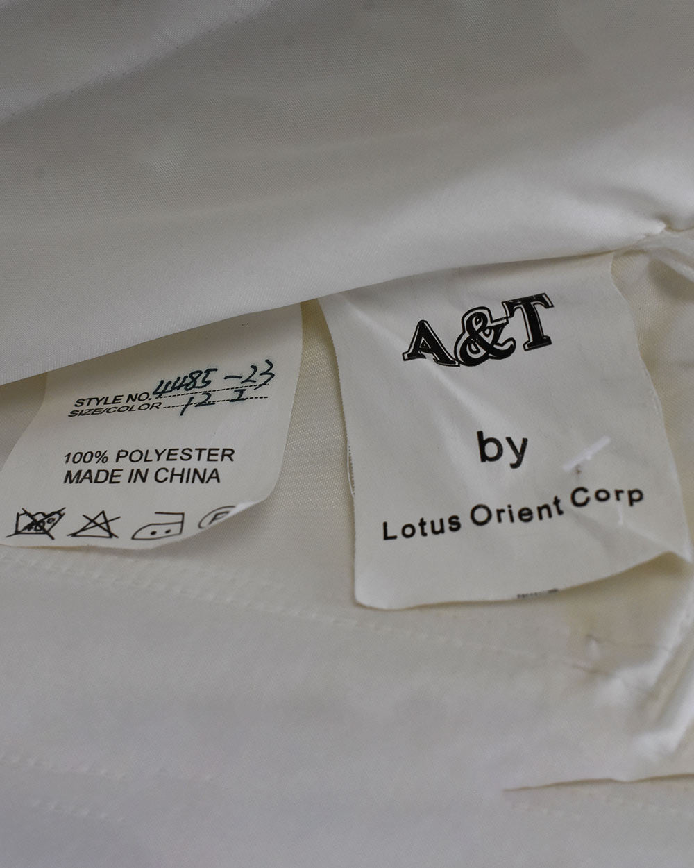 Orient Corp Ivory A Line Strapless Wedding Dress Size 12