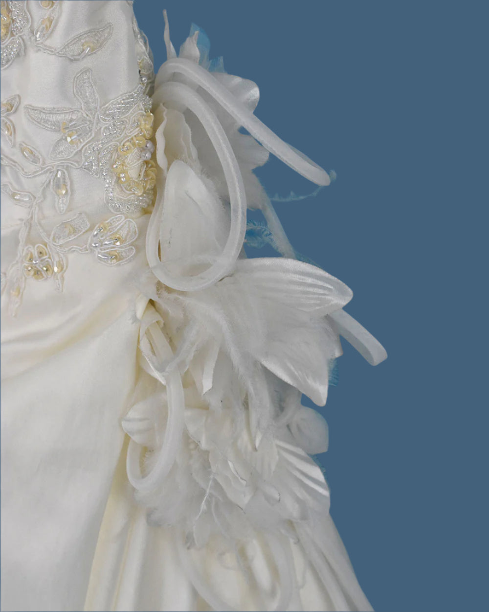 Orient Corp Ivory A Line Strapless Wedding Dress Size 12