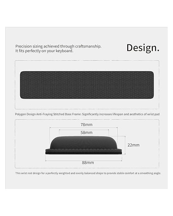 Faluber Cooling Gel Wrist Rest Pad Keyboard Black