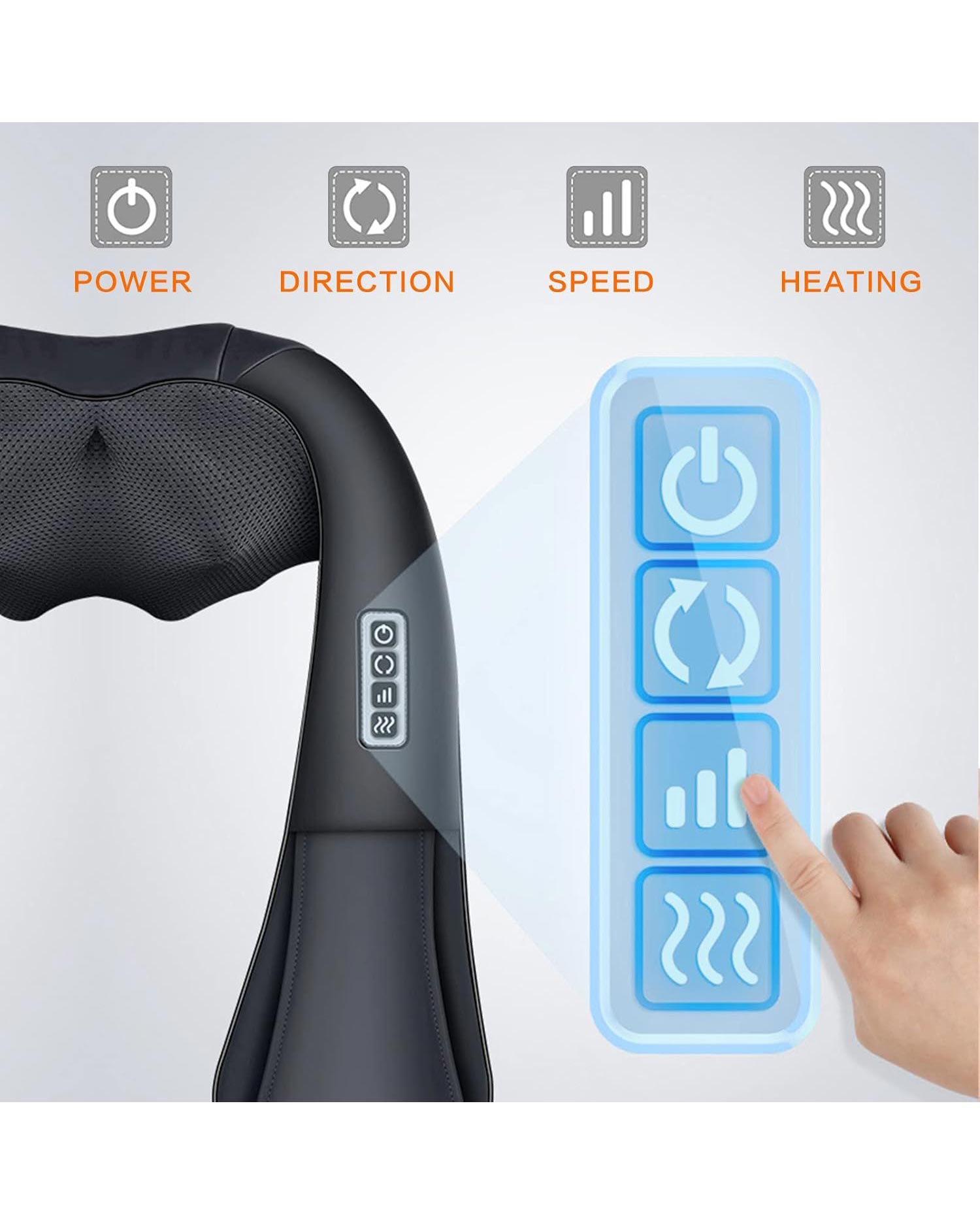 LAOBEN Neck Massager Heat Deep Tissue Massage