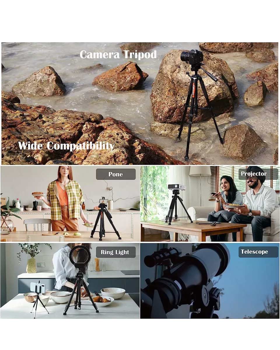 KingJoy 75" DSLR Camera Universal Tripod Detachable Monopod