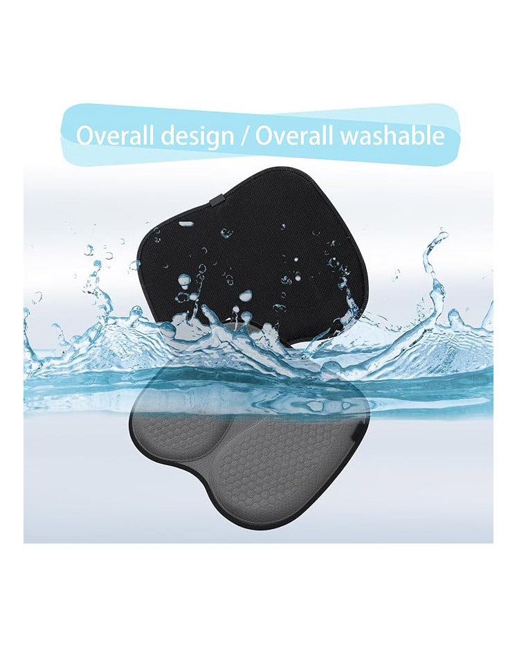 Gel Seat Cushion Pad Non-Slip for Car Seat Wheelchair Grey