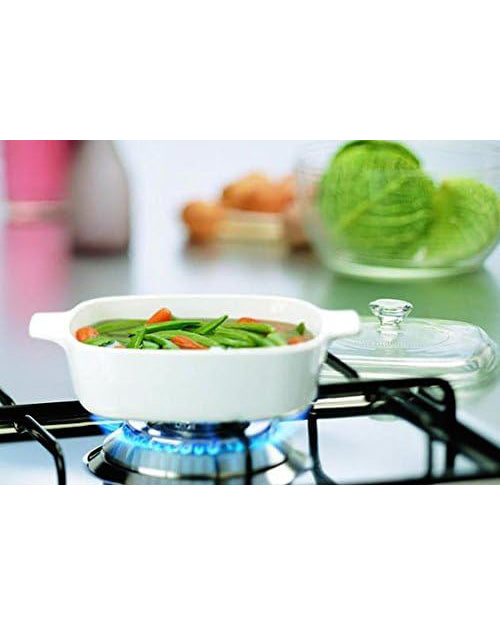 CorningWare Classic Square Casserole Dish 3L White