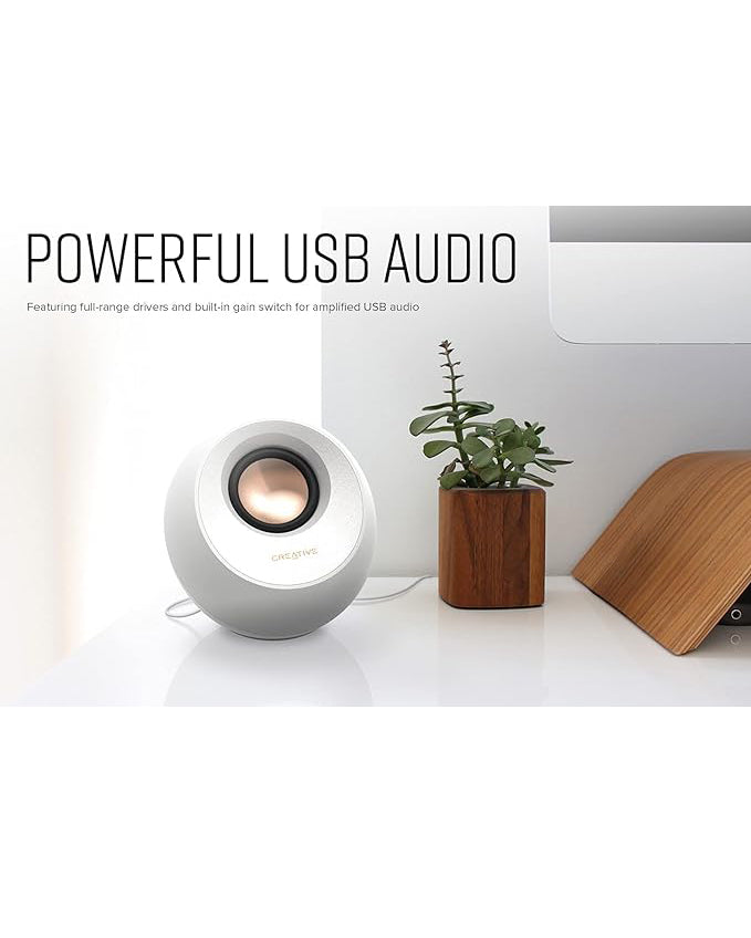 CREATIVE Pebble V3 Minimalistic 2.0 USB-C Desktop Speakers