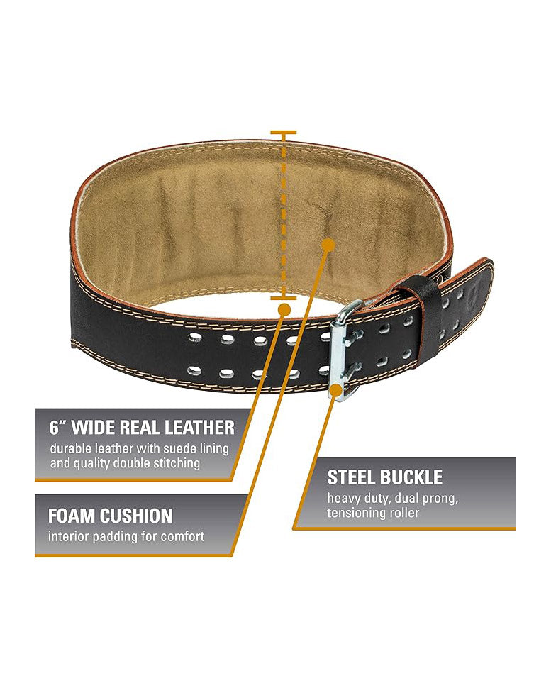 Harbinger Padded Leather Weight Lifting Belt Medium