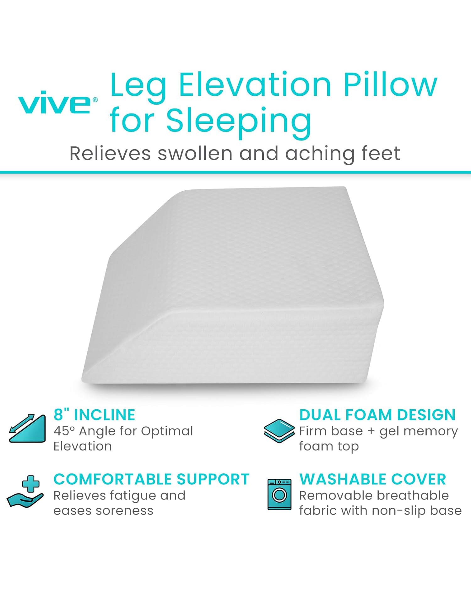 Leg Elevation Pillow Support Cushion White