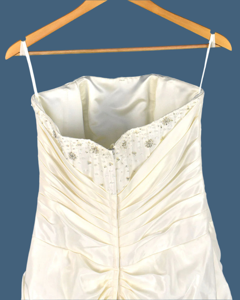 Phil Collins Ivory Strapless A Line Wedding Dress Size 14