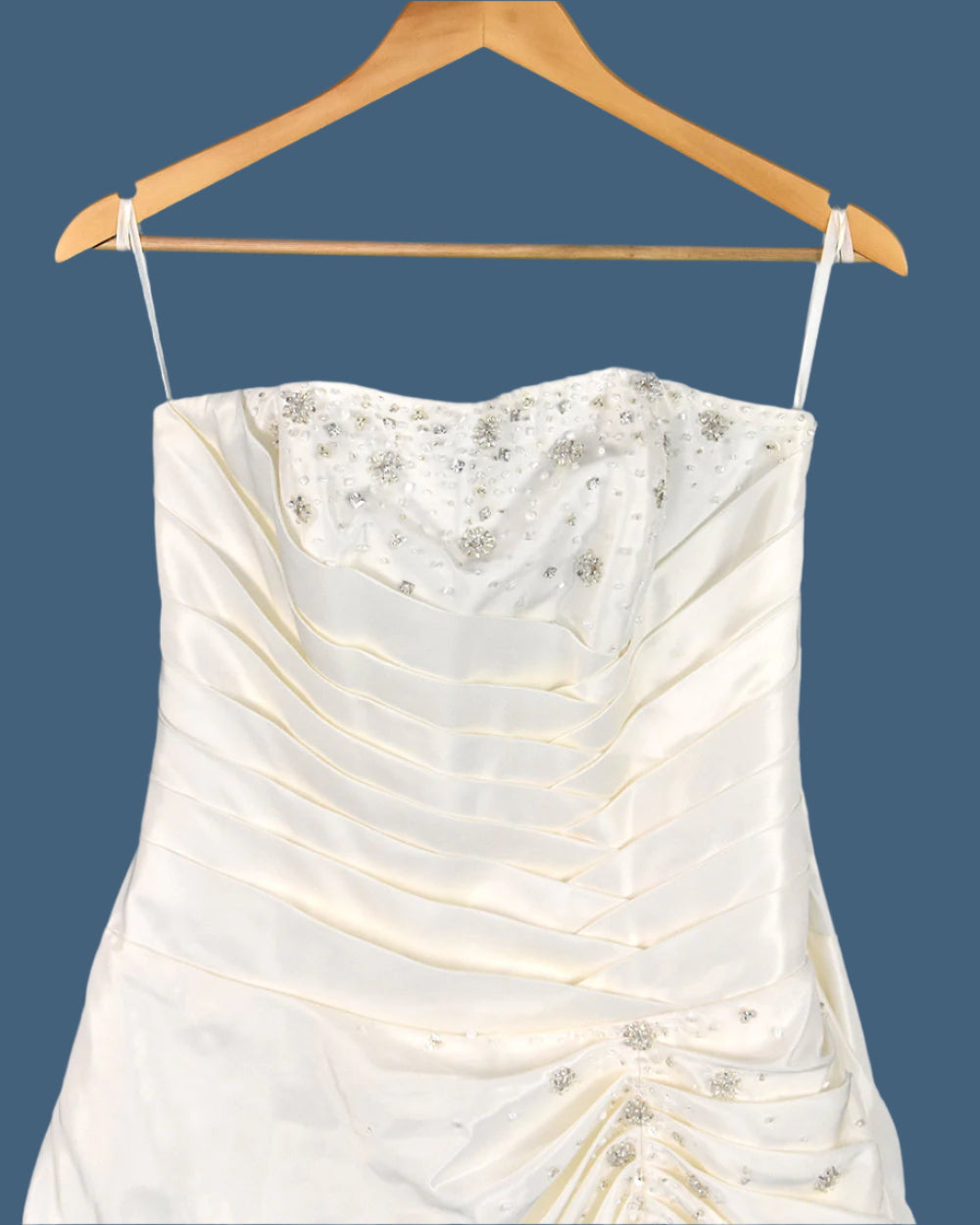 Phil Collins Ivory Strapless A Line Wedding Dress Size 14