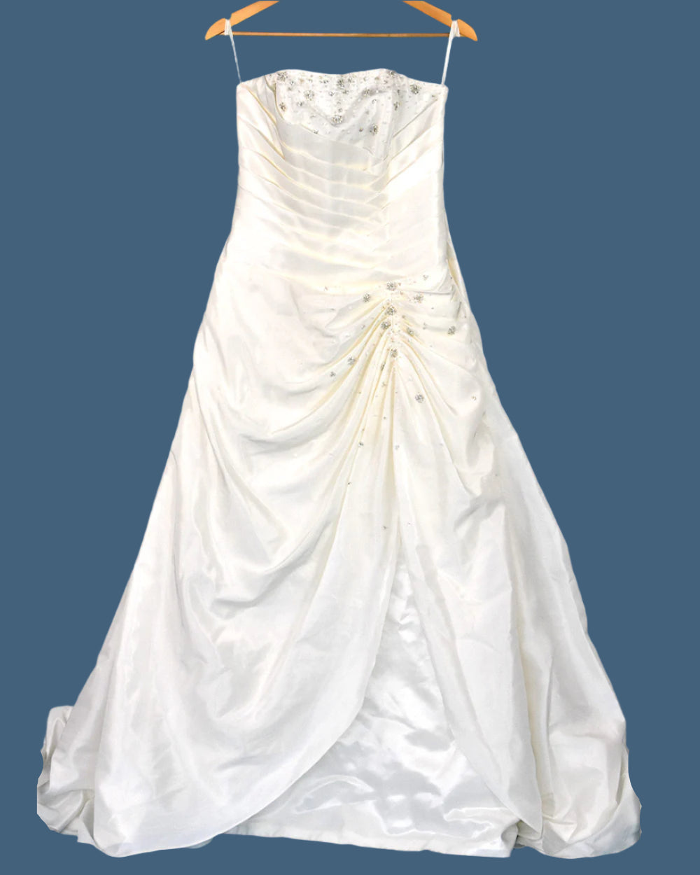 Phil Collins Ivory Strapless A Line Wedding Dress Size 14