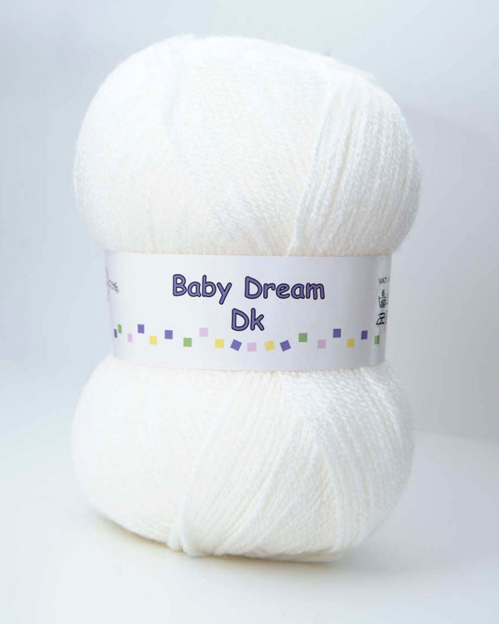 Single Ball DK Wool Baby Dreams White