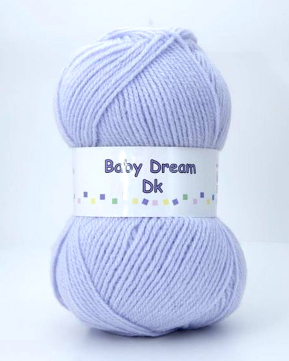 Single Ball DK Wool Baby Dreams Lilac acrylic yarn
