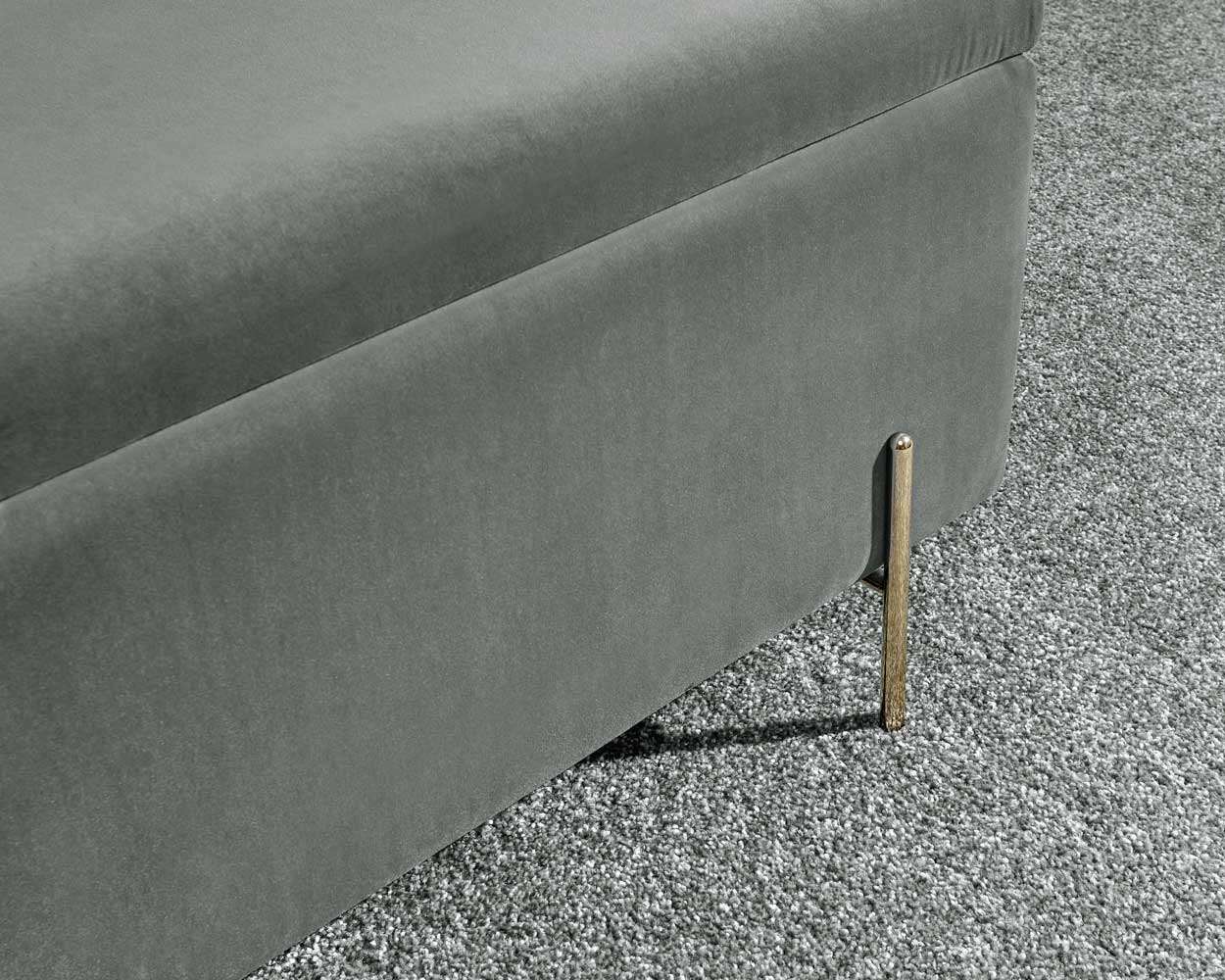 Mystica Ottoman Storage Bench Grey